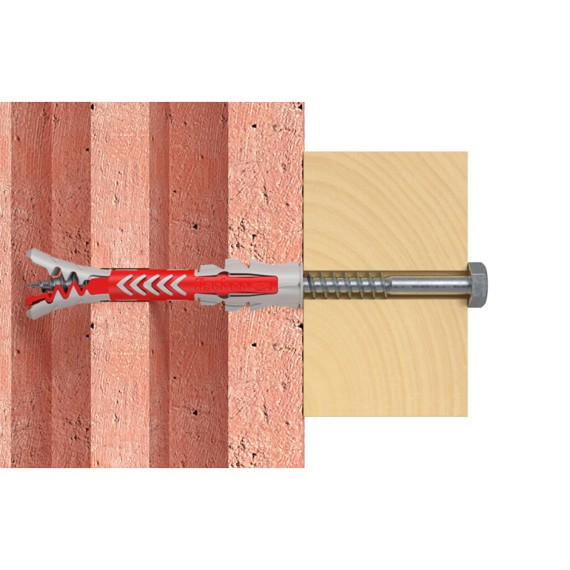 Cheville DuoPower en nylon avec collerette Ø 10 x 85 mm 4 pièces