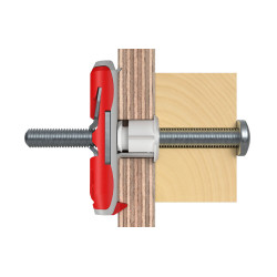 Cheville à bascule Duotec en nylon Ø 12 x 46 mm 2 pièces