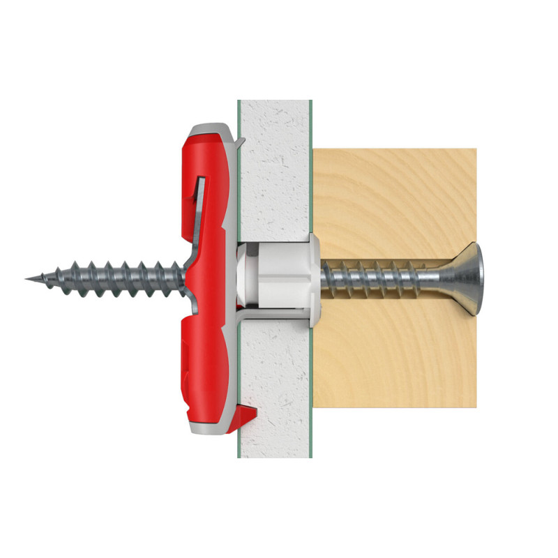 Cheville à bascule Duotec en nylon Ø 12 x 46 mm 2 pièces