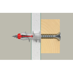 Cheville autoforeuse DuoBlade pour plaques de carton-plâtre 50 pièces