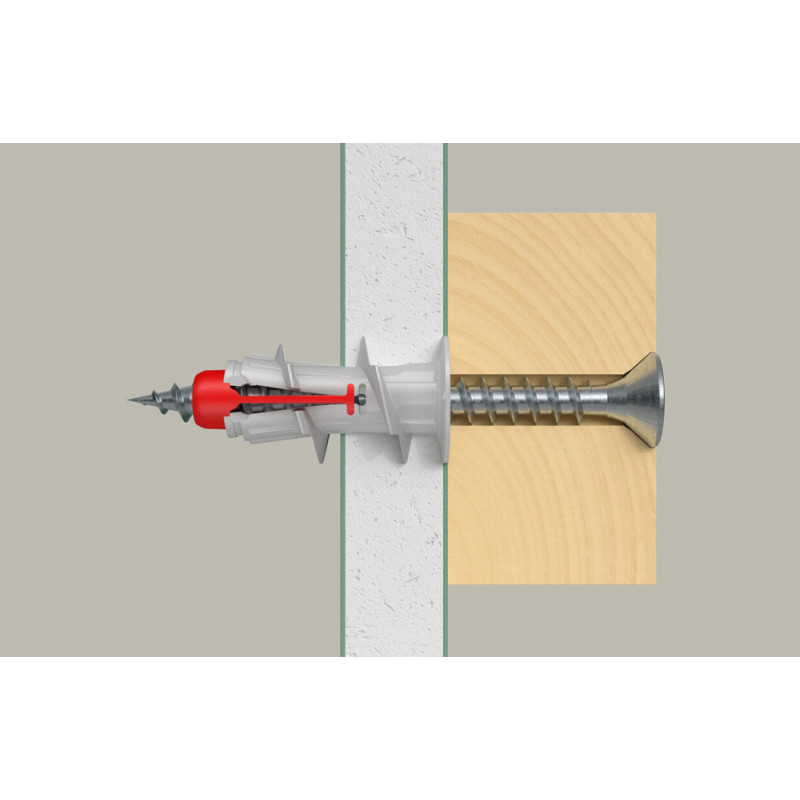 Cheville autoforeuse DuoBlade pour plaques de carton-plâtre 10 pièces