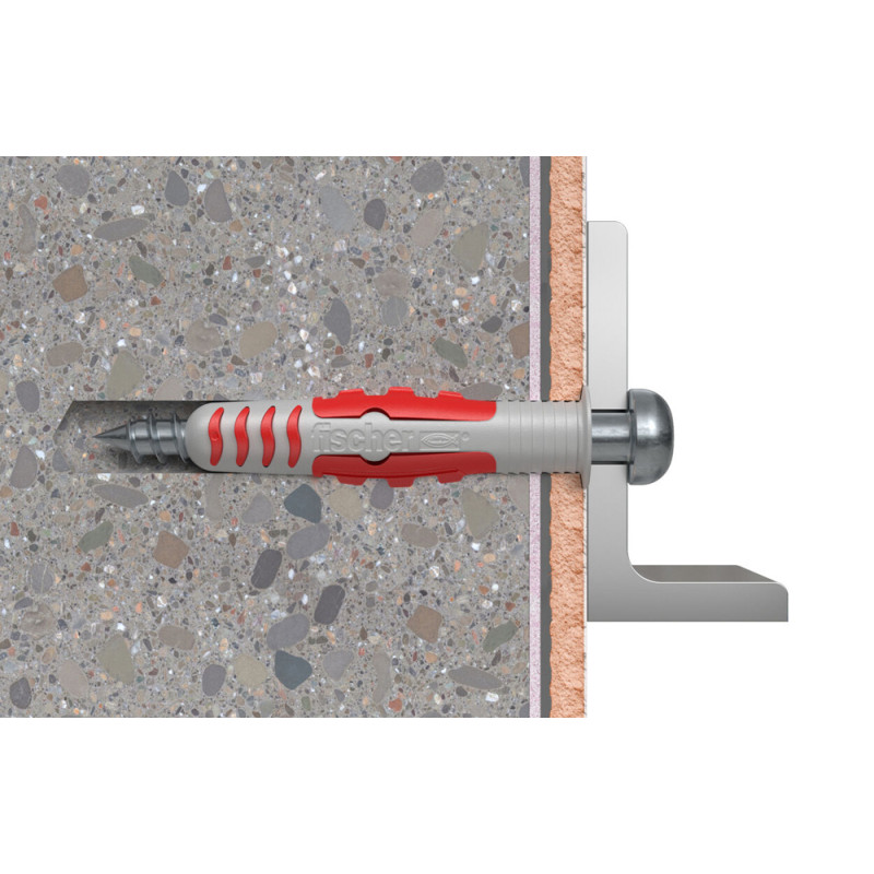 Cheville étanche DuoSeal S en nylon Ø 8 x 48 mm avec vis 2 pièces