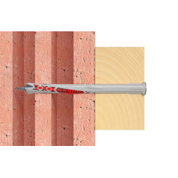 Cheville DuoXpand en nylon Ø 10 x 140 mm avec vis à tête fraisée 50 pièces