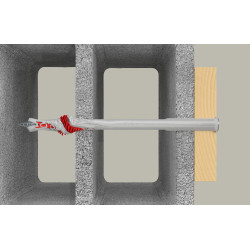 Cheville DuoXpand en nylon Ø 10 x 160 mm avec vis à tête fraisée 4 pièces