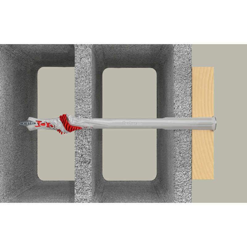 Cheville DuoXpand en nylon Ø 10 x 160 mm avec vis à tête fraisée 4 pièces