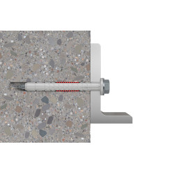 Cheville DuoXpand en nylon Ø 10 x 140 mm avec vis à tête hexagonale 4 pièces Cheville DuoXpand en nylon Ø 10 x 140 mm avec vis à tête hexagonale 4 pièces