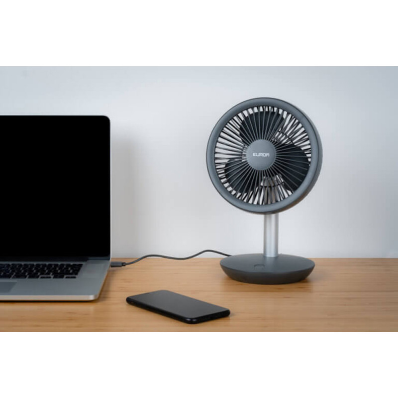 Ventilateur de table Vento Cordless USB 5 W EUROM Ventilateur de table Vento Cordless USB 5 W EUROM