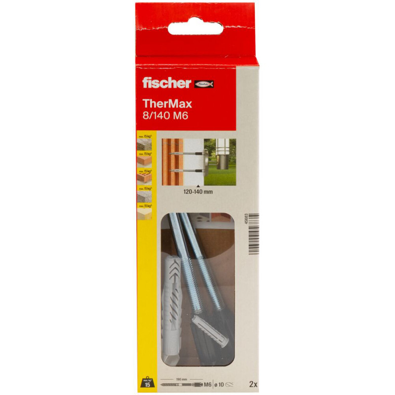 Système de montage à distance TherMax 8/140 M6 B 2 pièces