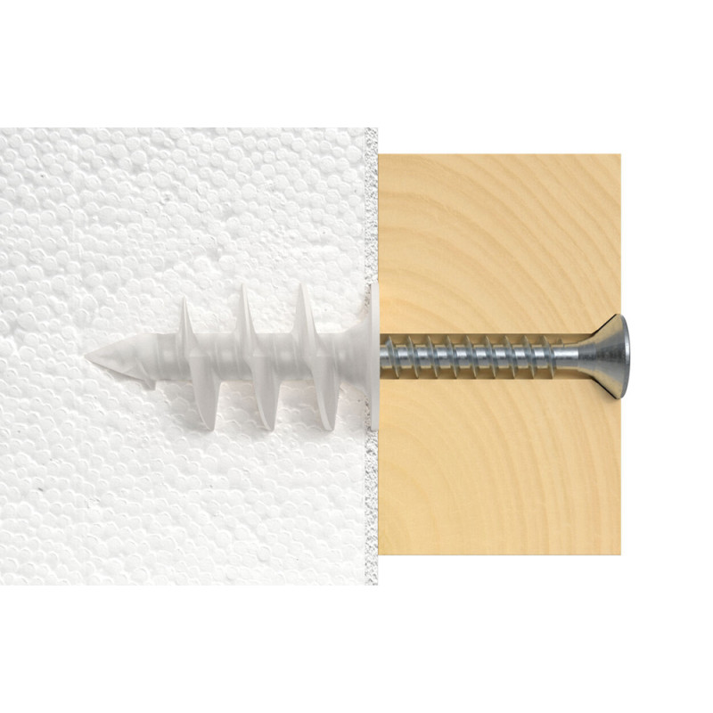 Cheville FID pour matériaux isolants Ø 25 x 90 mm 2 pièces Cheville FID pour matériaux isolants Ø 25 x 90 mm 2 pièces