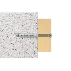 Cheville turbo pour béton cellulaire  Ø 10 x 50 mm 4 pièces