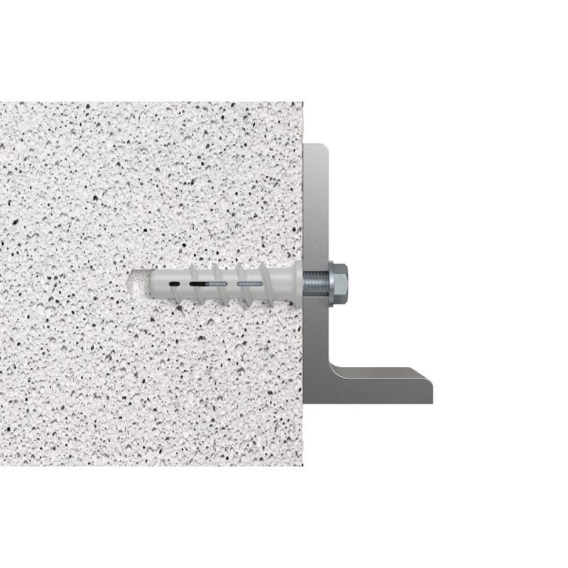 Cheville turbo pour béton cellulaire  Ø 10 x 50 mm 4 pièces