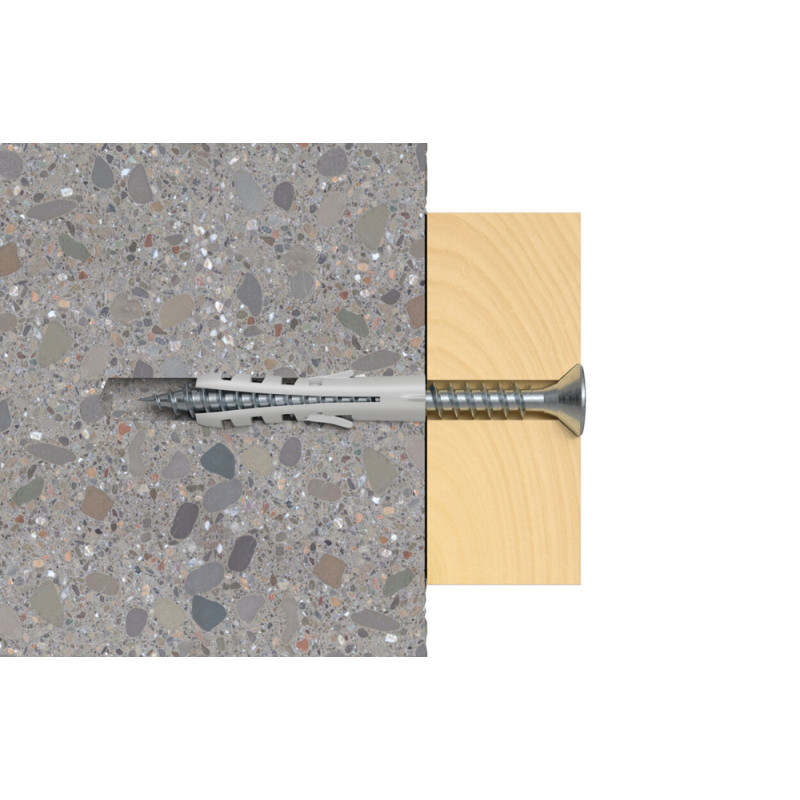 Cheville à expansion S4 Ø 4 x 20 mm 50 pièces