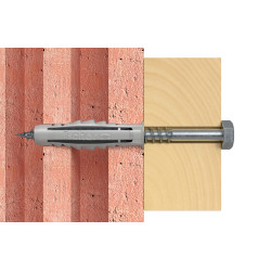 Cheville à expansion avec collerette SX Ø 16 x 80 mm 2 pièces Cheville à expansion avec collerette SX Ø 16 x 80 mm 2 pièces