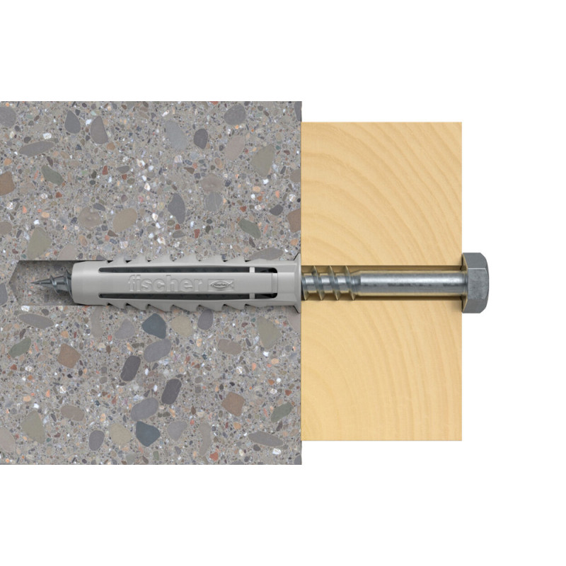 Cheville à expansion avec collerette SX Ø 16 x 80 mm 2 pièces Cheville à expansion avec collerette SX Ø 16 x 80 mm 2 pièces