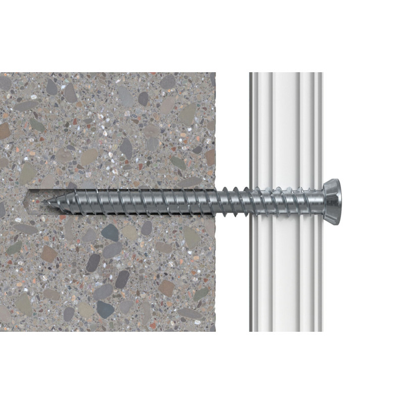 Vis de fixation pour cadres FFS 7,5 x 182 mm 6 pièces Vis de fixation pour cadres FFS 7,5 x 182 mm 6 pièces