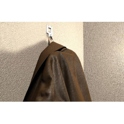 Crochet mural rapide blanc 8 pièces