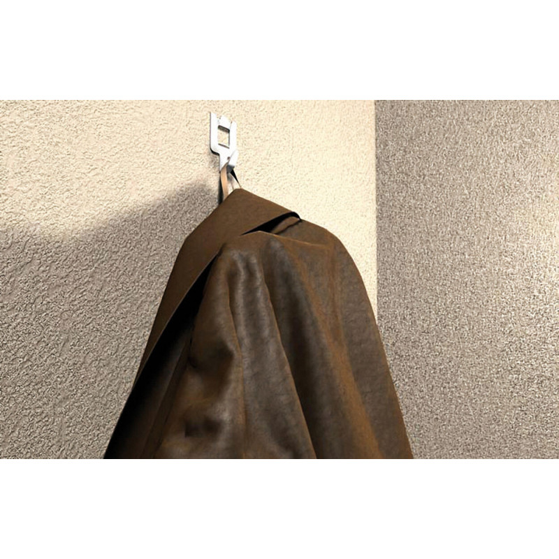 Crochet mural rapide blanc 8 pièces