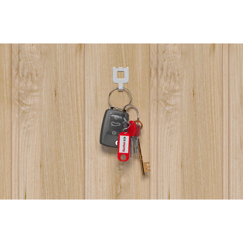 Crochet mural rapide blanc 8 pièces