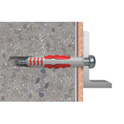 Cheville étanche DuoSeal en nylon Ø 6 x 38 mm avec vis 4 pièces