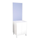 Ensemble de salle de bain deux portes avec miroir affleurant Belis blanc 60 cm ONDEE