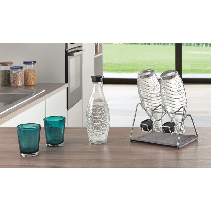 Egouttoir pour 2 bouteilles Sodastream METALTEX