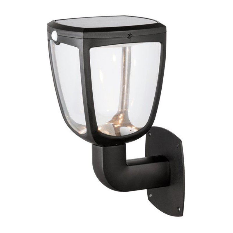 Applique murale extérieure LED solaire Gizmo noire avec détecteur de mouvements 345 lm 4,5 W SYLVANIA