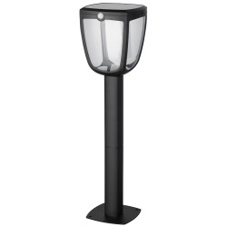 Borne extérieure LED solaire Gizmo noire avec détecteur de mouvements 345 lm 4,5 W SYLVANIA