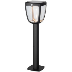 Borne extérieure LED solaire Gizmo noire avec détecteur de mouvements 345 lm 4,5 W SYLVANIA Borne extérieure LED solaire Gizmo noire avec détecteur de mouvements 345 lm 4,5 W SYLVANIA