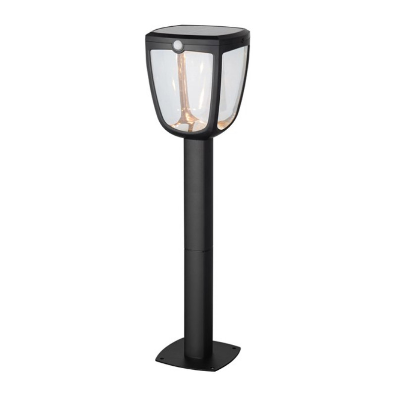 Borne extérieure LED solaire Gizmo noire avec détecteur de mouvements 345 lm 4,5 W SYLVANIA Borne extérieure LED solaire Gizmo noire avec détecteur de mouvements 345 lm 4,5 W SYLVANIA