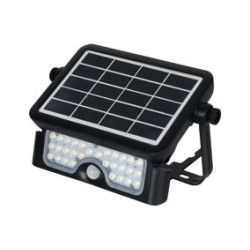 Applique murale extérieure LED solaire Gizmo noire avec détecteur de mouvements 450 lm 5 W SYLVANIA