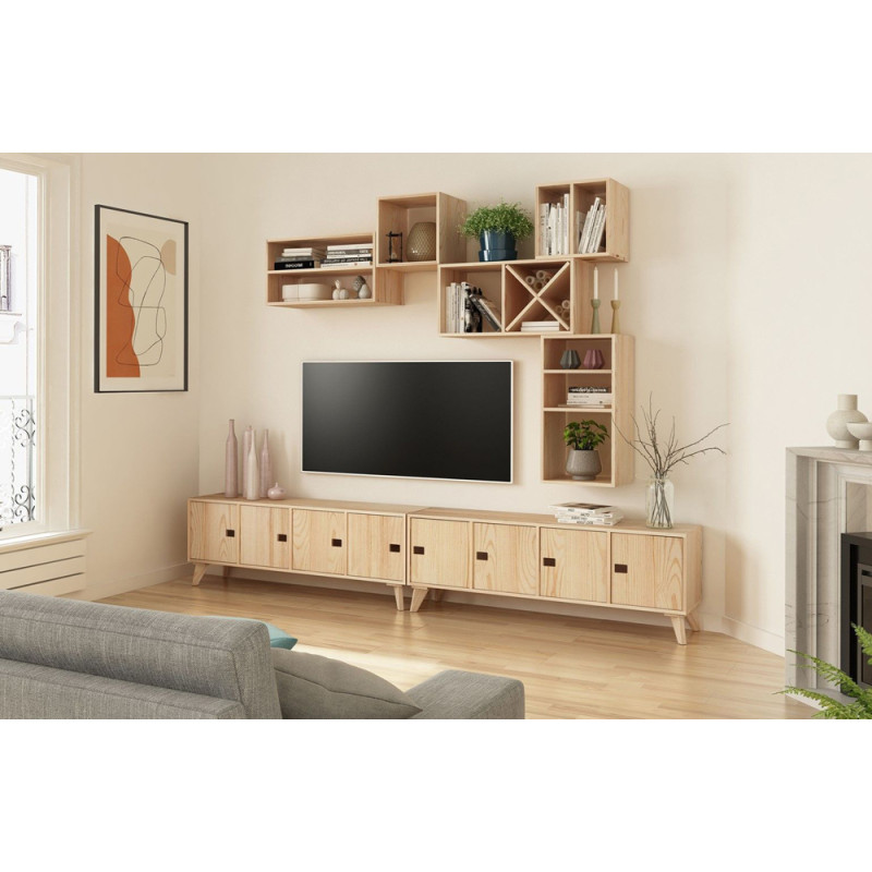 Étagère modulaire Dinamic en bois 70,8 x 36,2 x 33 cm 2 cubes ASTIGARRAGA Étagère modulaire Dinamic en bois 70,8 x 36,2 x 33 cm 2 cubes ASTIGARRAGA
