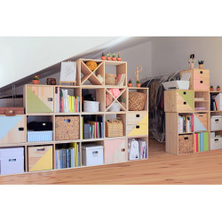 Étagère modulaire Dinamic en bois 70,8 x 36,2 x 33 cm 2 cubes ASTIGARRAGA Étagère modulaire Dinamic en bois 70,8 x 36,2 x 33 cm 2 cubes ASTIGARRAGA