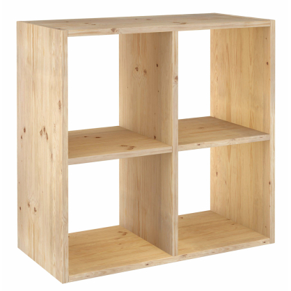 Étagère modulaire Dinamic en bois 70,8 x 70,8 x 33 cm 4 cubes ASTIGARRAGA
