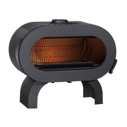 Poêle à bois Fifty Arche anthracite 10 kW INVICTA