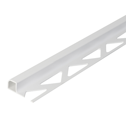 Profilé de finition pour carrelage en PVC blanc 1 mm 250 mm ALBERTS