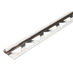 Profilé de finition pour carrelage en inox 1 mm 250 cm ALBERTS