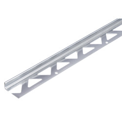 Profilé d'angle pour carrelage en aluminium anodisé  250 x 2,3 x 0,8 cm ALBERTS