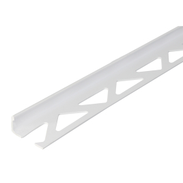 Profilé d'angle pour carrelage en PVC blanc 250 x 2,3 x 1 cm ALBERTS