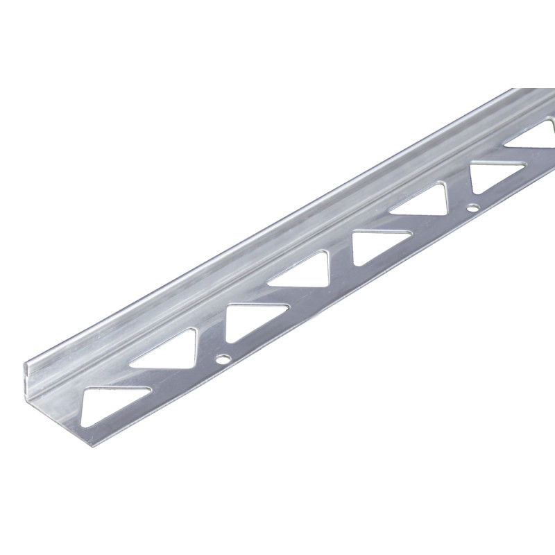 Profilé d'angle pour carrelage en inox 250 x 2,3 x 1,2 cm ALBERTS