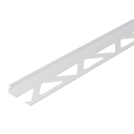 Profilé d'angle pour carrelage en PVC blanc 250 x 2,3 x 0,8 cm ALBERTS