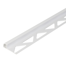 Profilé de finition pour carrelage en PVC blanc 1 mm 250 cm ALBERTS