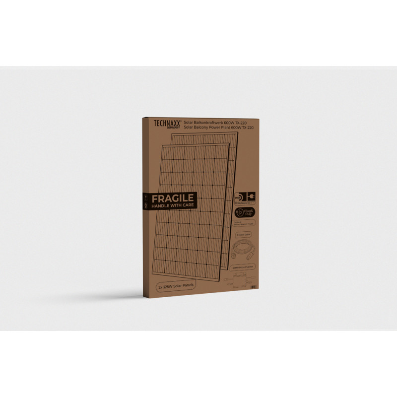 Station panneau solaire plug & play 650 W TX-220 TECHNAXX