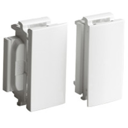 Accessoire soluclip  clippage direct en plastique pour montage Mosaic sur goulotte  blanc 2 pièces LEGRAND