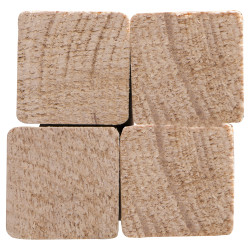 Bois raboté 240 x 4,4 x 4,4 cm 4 pièces