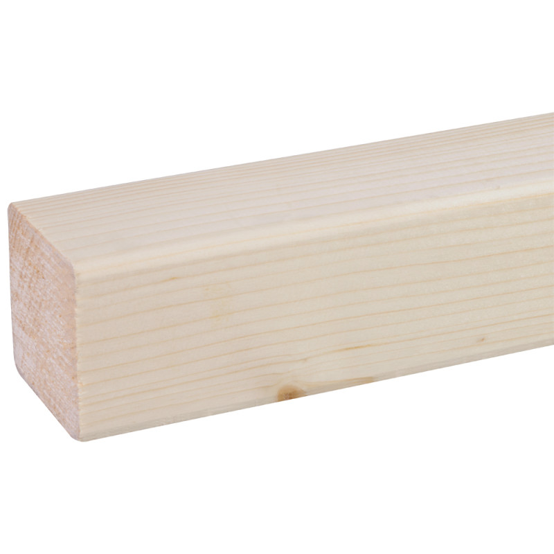 Chevron en sapin raboté 360 x 6,9 x 6,9 cm Chevron en sapin raboté 360 x 6,9 x 6,9 cm