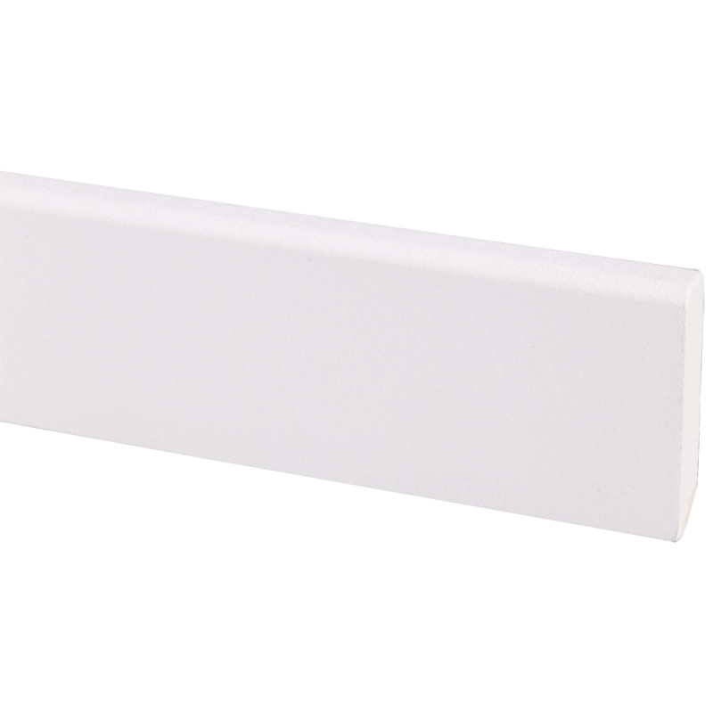 Plinthe en MDF prépeinte blanche 244 x 4,5 x 0,9 cm Plinthe en MDF prépeinte blanche 244 x 4,5 x 0,9 cm