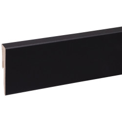 Plinthe revêtue pour sol stratifié Bloc noire 240 x 5,8 x 1,2 cm CANDO
