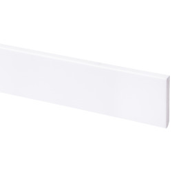 Plinthe en bois dur prépeinte blanche 240 x 6,8 x 1,1 cm Plinthe en bois dur prépeinte blanche 240 x 6,8 x 1,1 cm