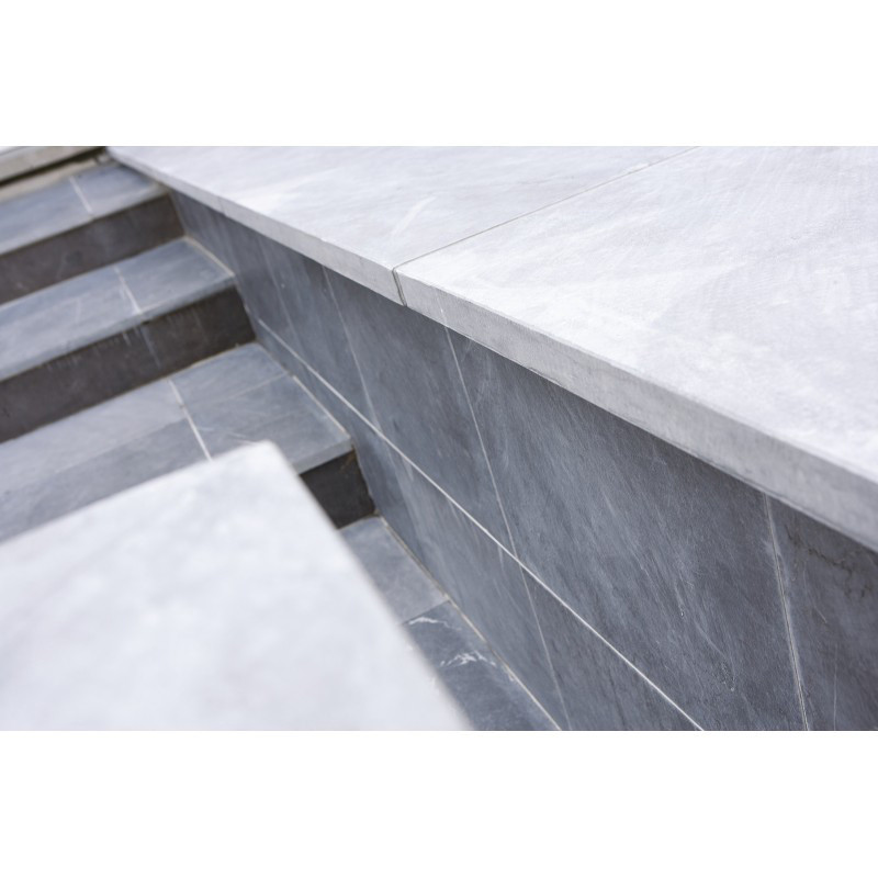 Plinthe murale pour façade en pierre bleue 100 x 60 x 4 cm COBO GARDEN