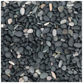 Palette 56 sacs Gravier Beach Pebbles anthracite et gris 8-16 mm 20 kg COBO GARDEN (livraison à domicile)